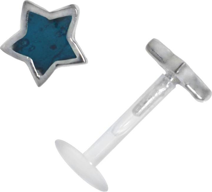 Produktbild Bijouteria Piercing für Lippe/Tragus (Bioplast, Silber 925, Email)