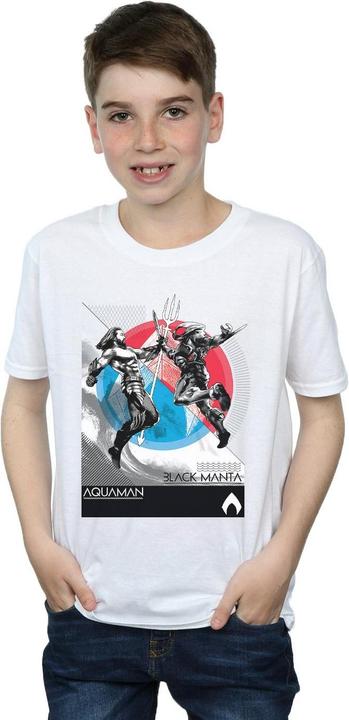 Actual product image Boys Aquaman Vs Black Manta T-Shirt (128)