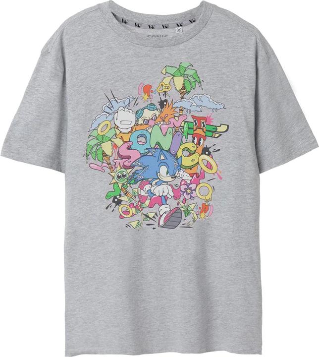 Actual product image Sonic The Hedgehog Mens Psychedelic T-Shirt (3XL)