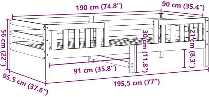 Image du produit VidaXL Kostandin (90 x 190 cm)