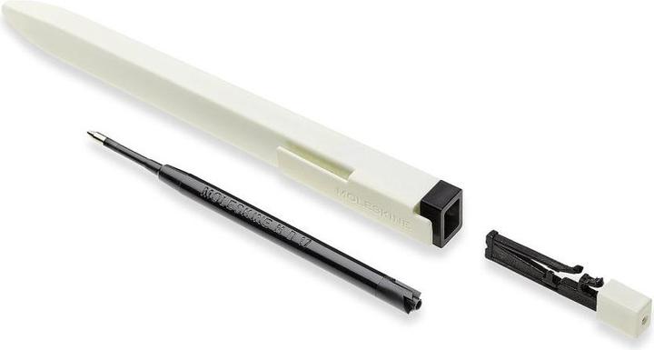 Actual product image Moleskine Go Pen tagged black 1.0 dotted Ivory