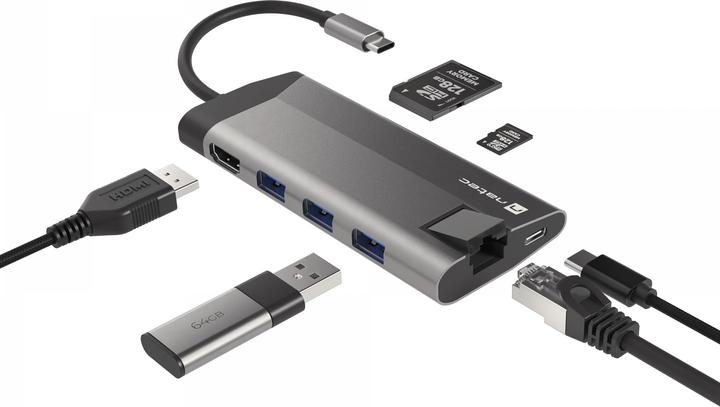 Produktbild Genesis NATEC multiport Fowler Plus USB-C (USB-C, 4 Ports)