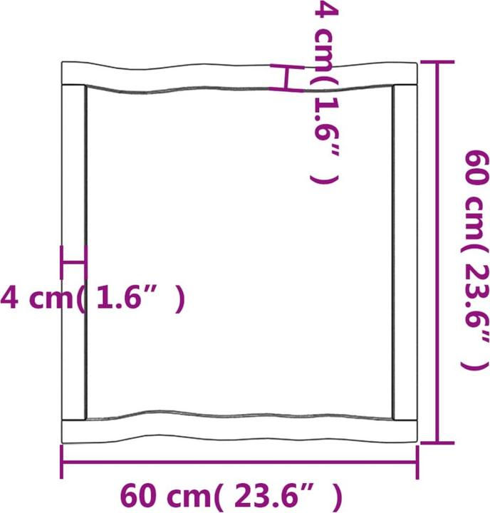 Image du produit VidaXL Chaim (60 x 60 x 4 cm)