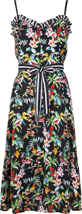 Produktbild Joe Browns Tropical Print Tie Waist Contrast Strap Knee-Length Dress (16)