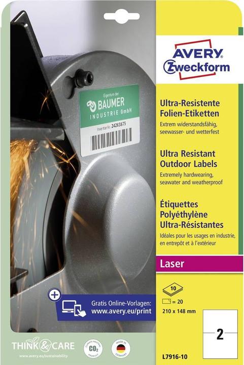 Actual product image Avery Ultra-Resistant Foil Labels