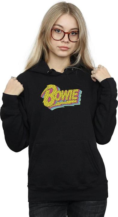 Actual product image David Bowie Womens/Ladies Moonlight 90s Logo Hoodie (XXL)