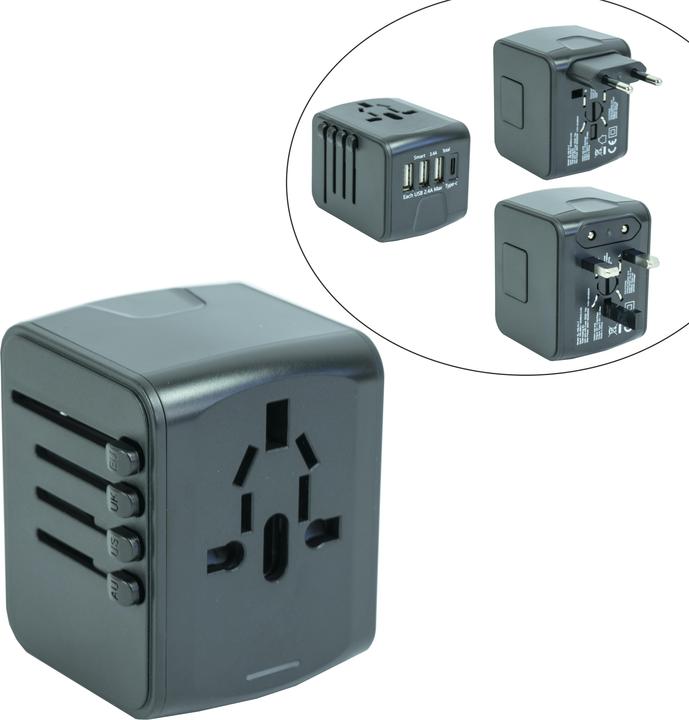 Novidarte Adaptateur USB de voyage "Worldwide