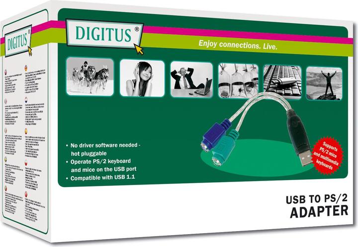 Immagine prodotto Digitus Cavo adattatore da USB a PS/2
