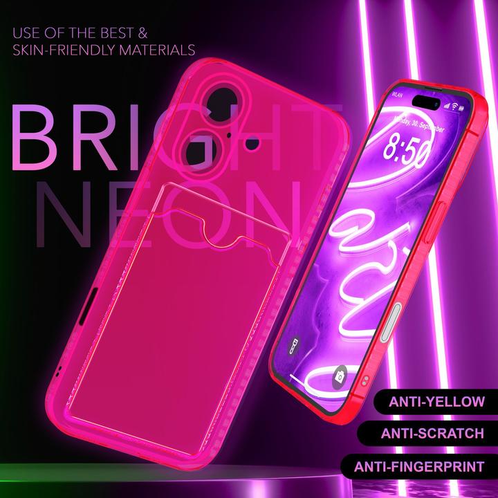 Image du produit Nalia Transparent Transparent Silicone Porte-cartes (Apple iPhone 16 Plus)