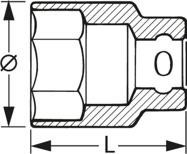 Produktbild Stahlwille AussenSechskant Steckschlüsseleinsatz (23 mm)