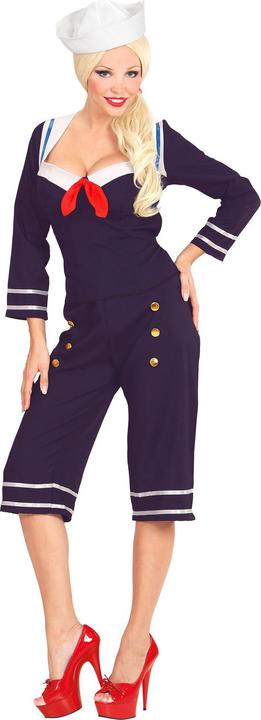 Image du produit Widmann Années 50 PIN UP SAILOR GIRL (haut, pantalon, casquette), S (S)