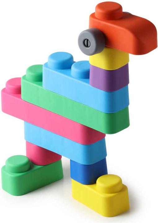 Immagine prodotto Montessori Giocattoli, giocattoli educativi, blocchi morbidi e ruote - 25 blocchi e 16 ruote