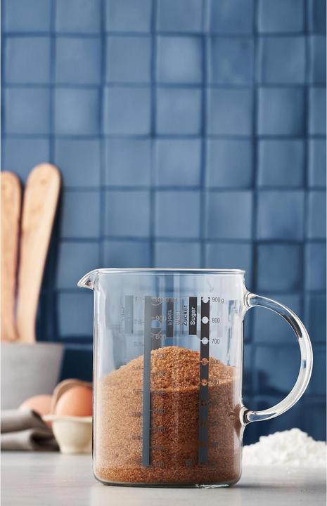 Produktbild WMF Messbecher 1,0l Skalierung 4 Masseinheiten Gourmet hitzebeständiges Glas (1000 ml)