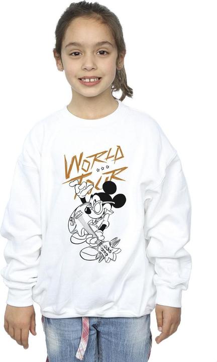 Actual product image Disney Girls Mickey Mouse World Tour Line Sweatshirt (152, 158)