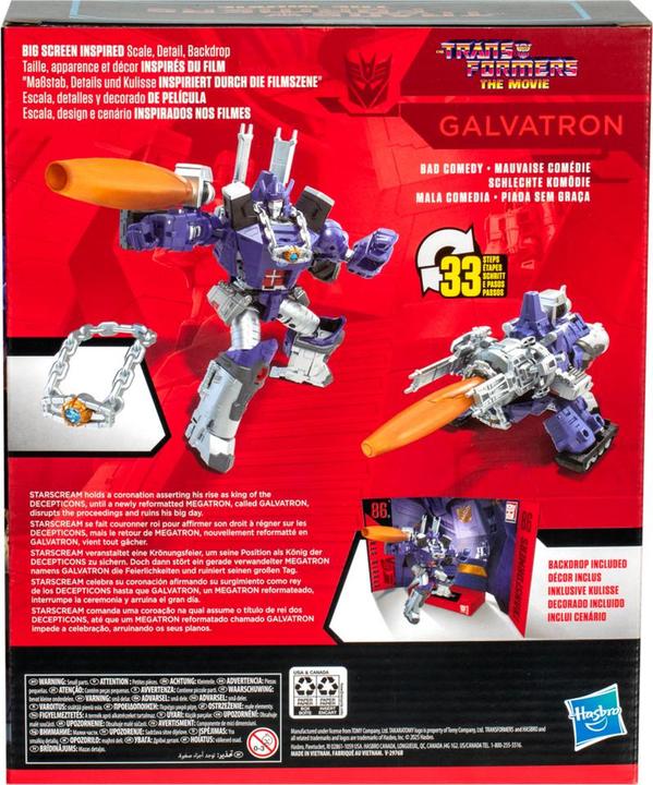 Produktbild Hasbro The Transformers: The Movie Studio Series Leader Class Actionfigur Galvatron 22 cm