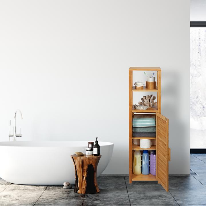 Image du produit Relaxdays Etagère salle de bain 6 étages (33 x 25.5 x 119 cm)