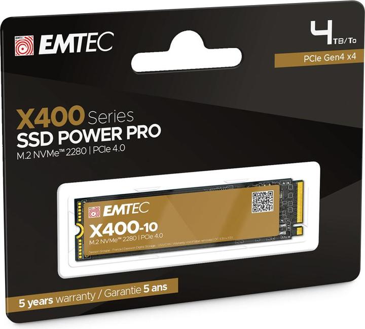 Image du produit Emtec X400-10 (4000 Go, M.2 2280)