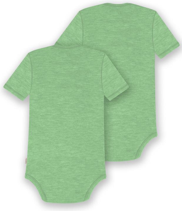 Actual product image Normani Set of 2 baby merino bodysuit short sleeves "Tauranga" - 9289 (80)