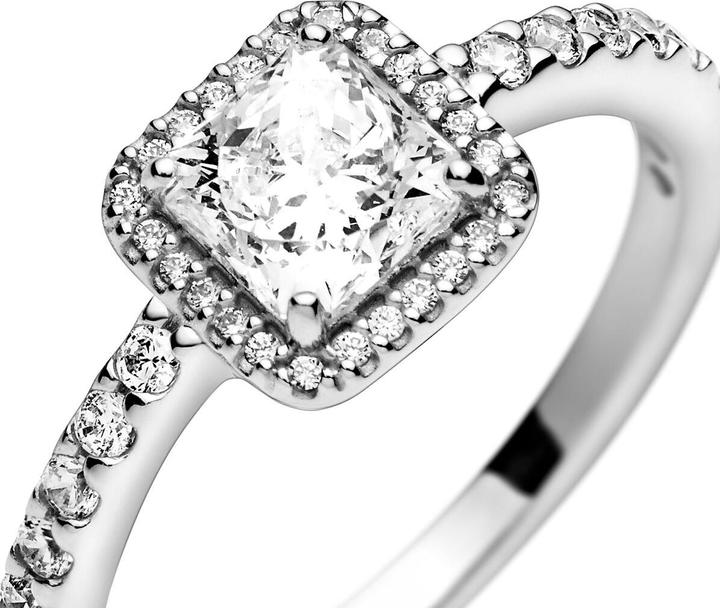 Image du produit Pandora Bague carrée scintillante à rayons (60, Argent 925)