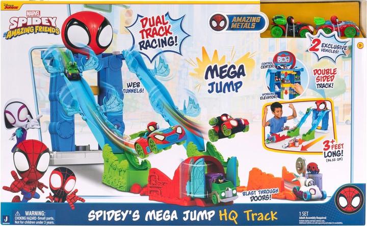 Actual product image Jazwares Spidey Metal Mega Jump Set