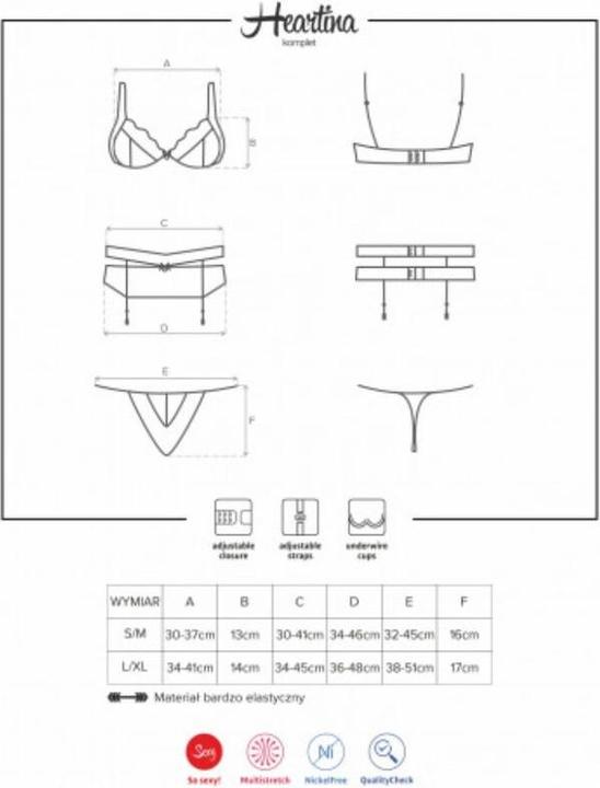 Actual product image Obsessive Heartina (S, M)