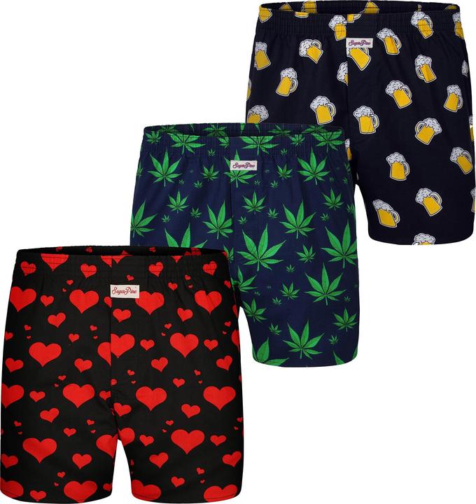 Immagine prodotto Sugar Pine Boxer con motivo stampato (M, confezione da 3)