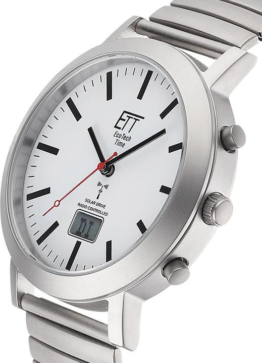 Immagine prodotto ETT EGS-11580-11M Orologio solare radiocomandato con cinturino da uomo 41mm 5ATM (Orologio digitale, Orologio da polso analogico, Orologio radiocontrollato, 41 mm)