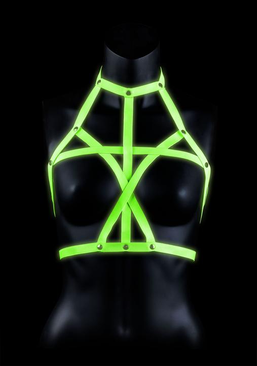 Actual product image Ouch! Bra Harness - Glow in the Dark