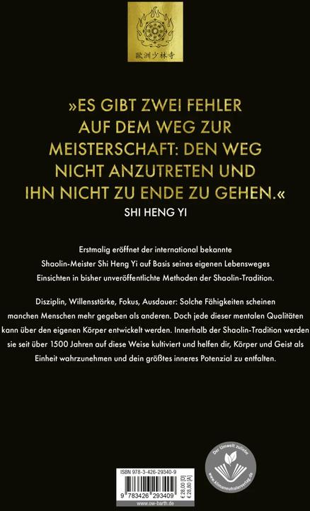 Produktbild Shaolin Spirit (Deutsch, Shi Heng Yi, Stefanie Koch, 2023)