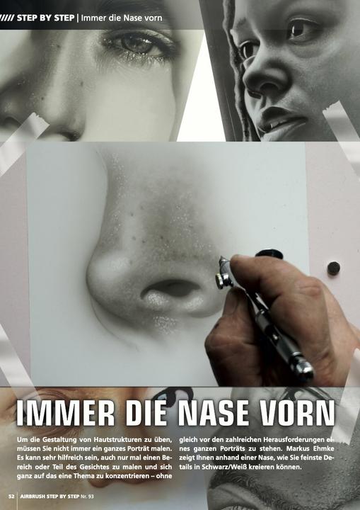 Immagine prodotto Airbrush Step by Step 93 (Tedesco, Dennis Mott, Markus Ehmke, Katja Hassler, Gerhard Eujen, Roger Hassler, Mitja Ka, Carlos Cartagena, 2024)