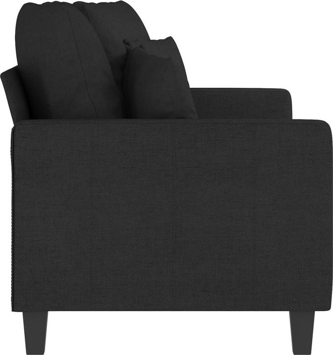 Produktbild VidaXL 2-Sitzer-Sofa Schwarz 140 cm Stoff,Farbe: Schwarz,Material (2-Sitzer)