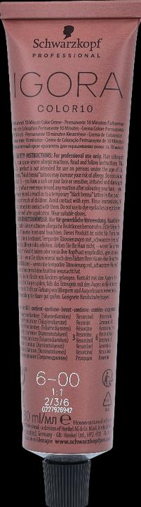 Actual product image Schwarzkopf Professional Igora Color10 hair color (6-00 Dark blonde nature extra)