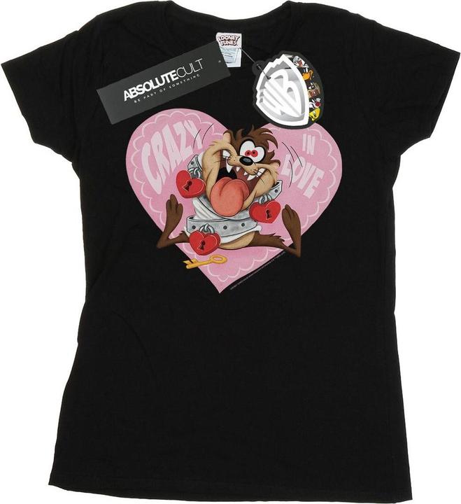 Produktbild Looney Tunes Taz Valentine's Day Crazy In Love TShirt (XL)