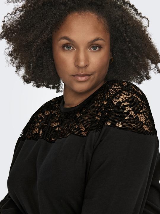 Image du produit Only Robe curvy en dentelle à manches longues (M)