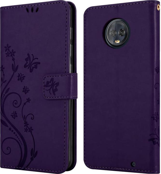 Productafbeelding Cadorabo Bloemen Boekomslag (Motorola Moto G6 Plus)