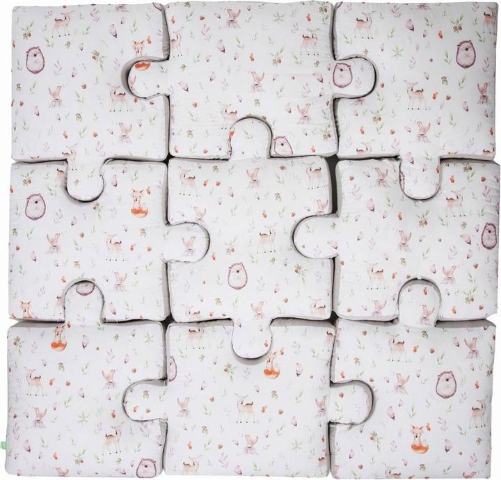Image du produit Lulando Couverture pour tout-petits 145 x 145 cm, Forest Puzzle