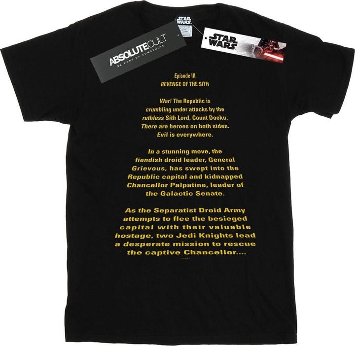 Image du produit Star Wars - T-shirt REVENGE OF THE SITH OPENING CRAWL - Homme (XXL)