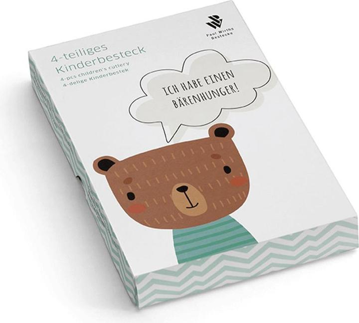 Immagine prodotto Paul Wirths Bestecke Set di posate per bambini 4 pezzi in raso 1300 Swing
