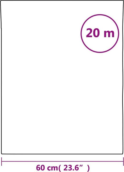 Produktbild VidaXL Fensterfolie Matt 3D Regenbogen-Muster PVC (60 x 2000 cm)