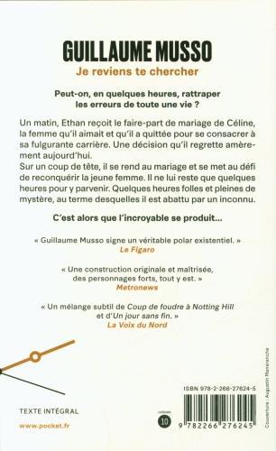 Immagine prodotto Je reviens te chercher (Francese, Guillaume Musso, 2017)