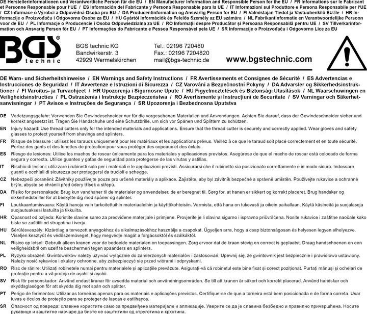 Produktbild BGS Gewindeschneid-Satz M2 - M18 110-tlg.
