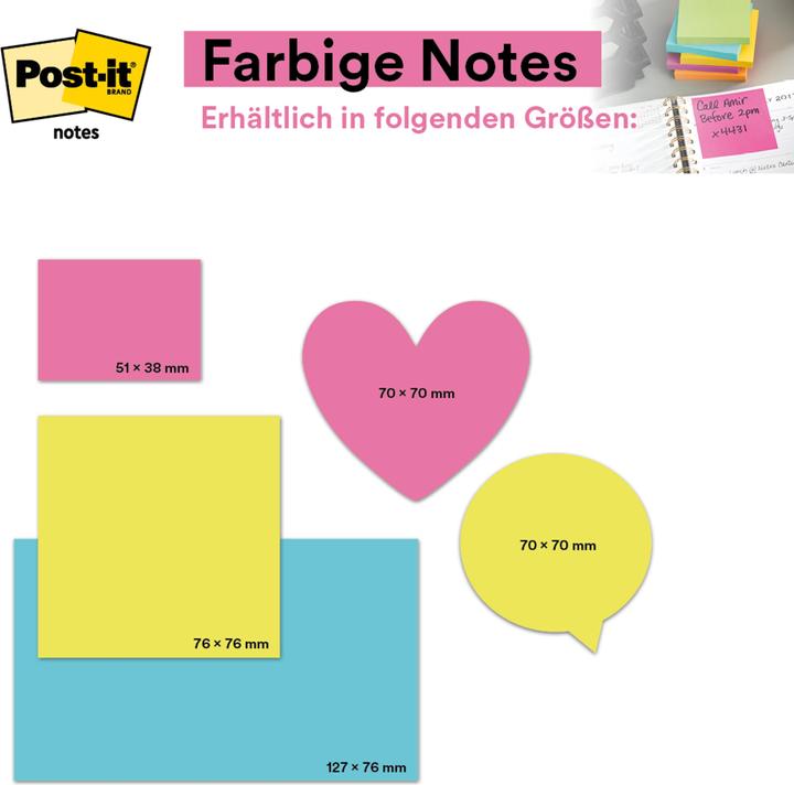 Produktbild Post-it Haftnotzien (76 x 76 mm)