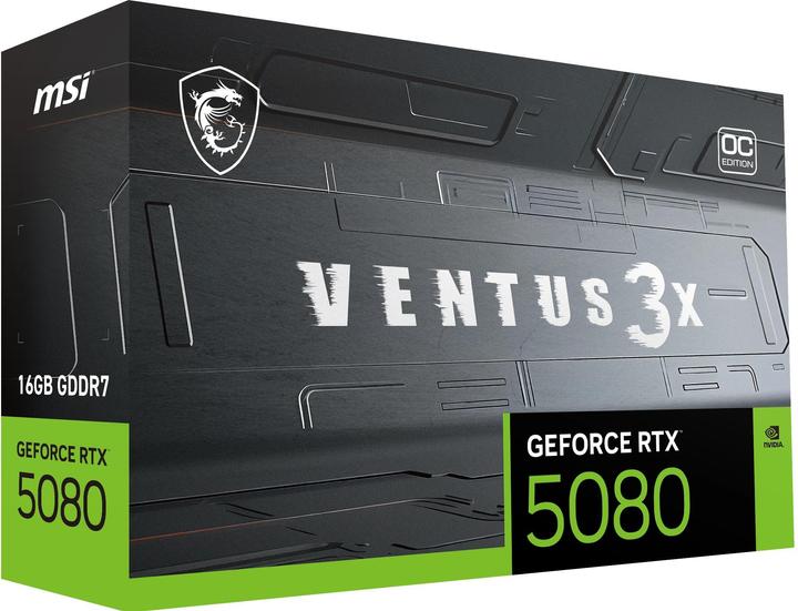 Actual product image MSI GeForce RTX 5080 VENTUS 3X OC (16 GB)
