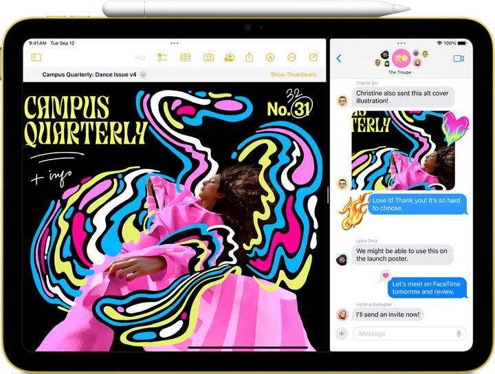 Actual product image Apple iPad 2022 (10. Gen) incl. charger (WLAN only, 10.90", 64 GB, Pink)