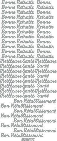 Immagine prodotto VBS Adesivo in rilievo "Bon anniversaire/Merci", 10 x 23 cm
