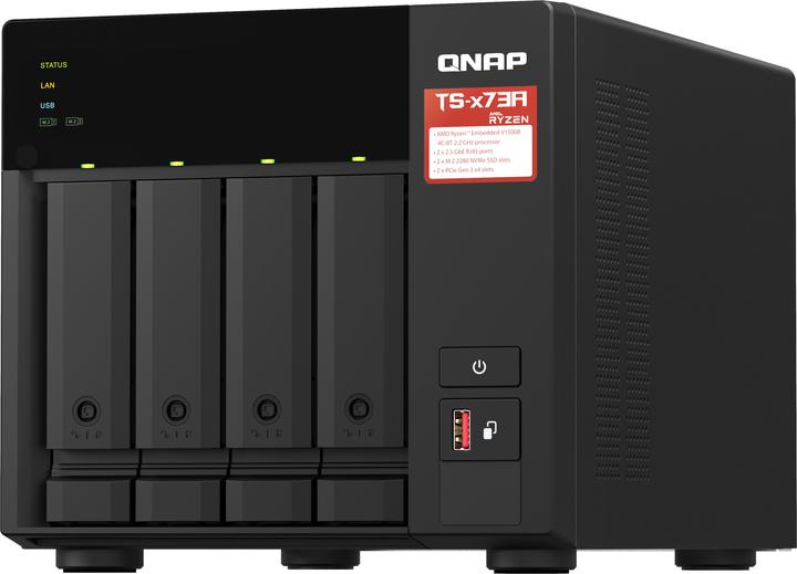 Actual product image QNAP TS-473A + QSW-1105-5T Bundle Pack (0 TB)