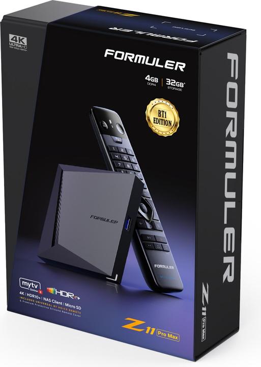 Actual product image Formuler Z 11 Pro Max BT1 Edition (32 GB, Android 11)