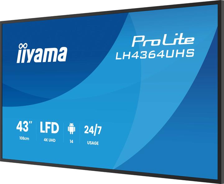 Immagine prodotto iiyama Dis Public 43 LH4364UHS-B1AG UHD (3840 x 2160 pixel, 43")