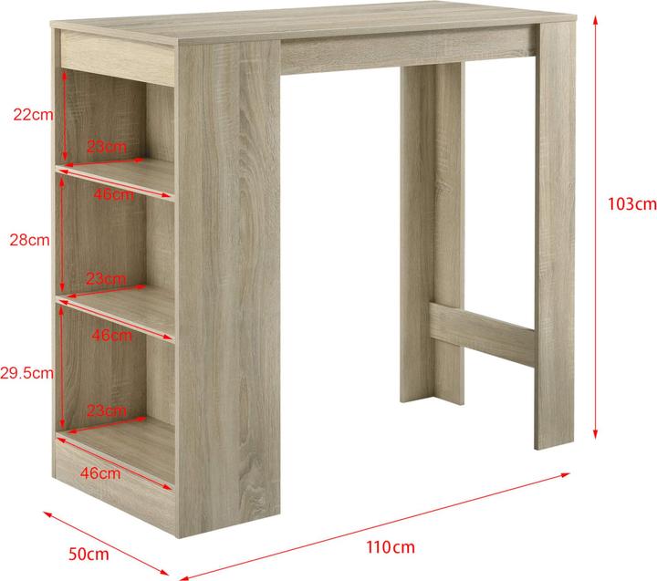 Actual product image En.Casa Kouvola (110 x 50 x 103 cm)