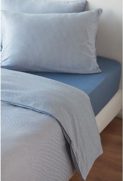 Actual product image Living Home Melange Jersey Stripes (Bedding set, 160 x 210 cm, 65 x 100 cm)